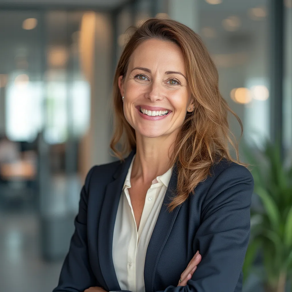 Retrato profesional de Ana García, experta en finanzas inmobiliarias